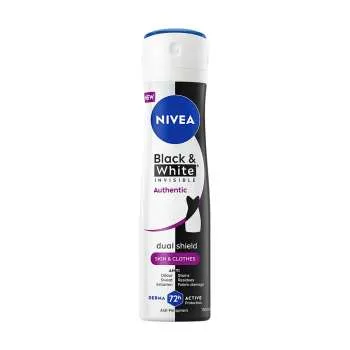 NIVEA DEO ŽENSKI B&W NEVIDLJIVI AUTHENTIC SPREJ 150ML 