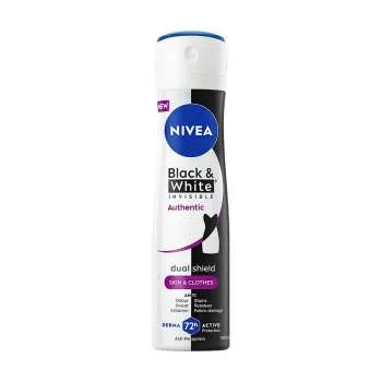 NIVEA DEO ŽENSKI B&W NEVIDLJIVI AUTHENTIC SPREJ 200ML 