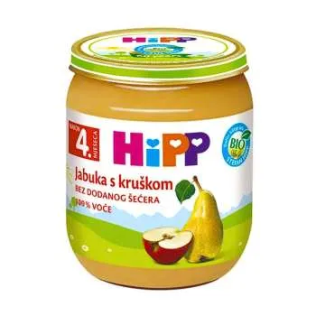 HIPP KAŠICA - JABUKA S KRUŠKOM 125G 
