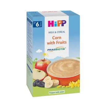 HIPP INSTANT MLIJEČNA KAŠA -KUKURUZ SA VOĆEM I PROBIOTIKOM 