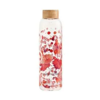 WATERDROP GLASS BOTTLE RELAX 600ML 