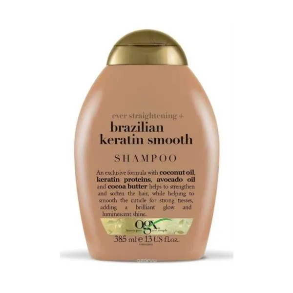 OGX BRAZILIAN KERATIN SMOOTH SHAMPOO 385ML 