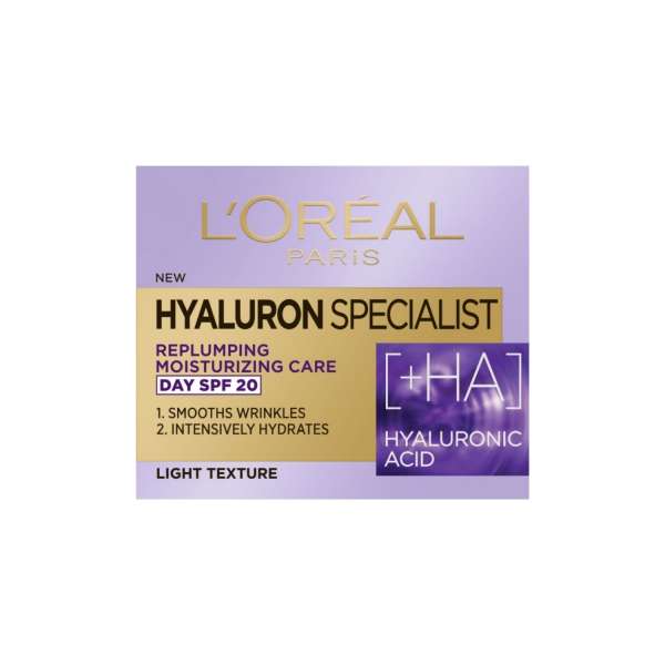 LOREAL KREMA ZA LICE HYALURON SPECIALIST DAY SPF 20 CREAM 50 ML Mil Pop