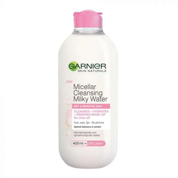 GARNIER MICELLARNO MLIJEKO ZA CISCENJE FOR DRY AND SENSITIVE SKIN 400 ML 