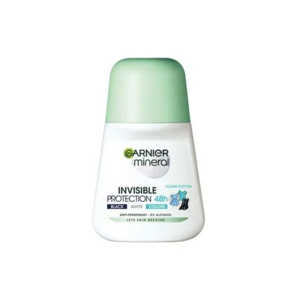 GARN.DEO MINERAL INVISIBLE ROLL ON BWC COTTON SCENT 50ML 