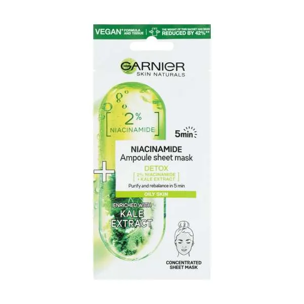 GARN. MASKA ZA LICE AMPOULE 2% NIACINAMIDE (DETOX) 