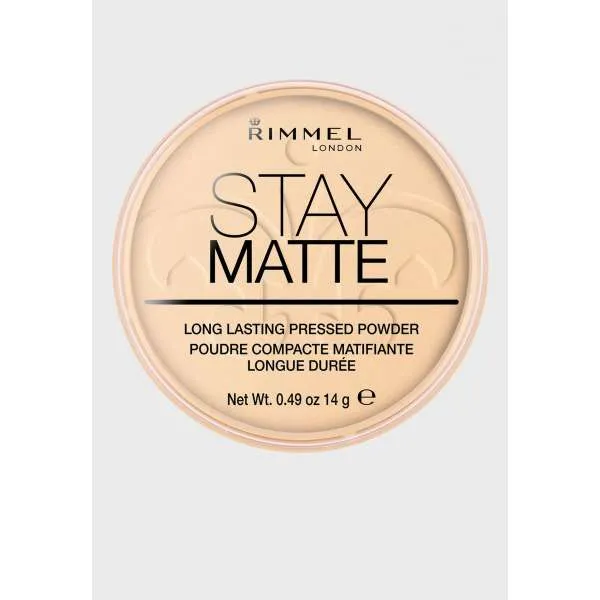 RIMMEL PUDER STAY MATTE 001 PRES.TRANSPARENT 