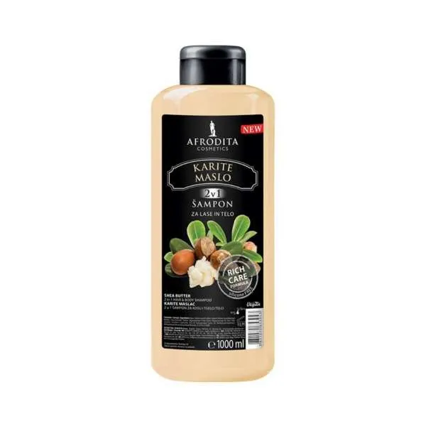 AFRODITA SAMPON ZA KOSU&TIJELO KARITE MASLAC 1L 