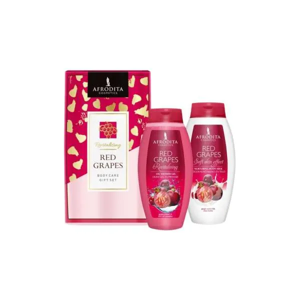 AFRODITA SET RED GRAPES (TUS GEL+MLIJEKO ZA TIJELO) 