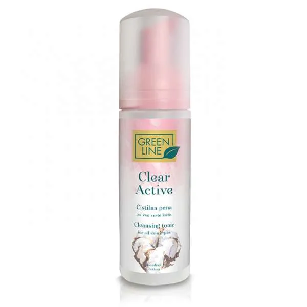 GREEN LINE CLEAR ACTIVE PJENA ZA CISCENJE LICA 150ML 