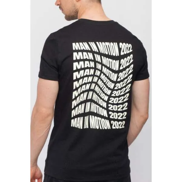 MANNERS MUŠKA MAJICA KRATKI RUKAV SLIM FIT TIN, CRNA