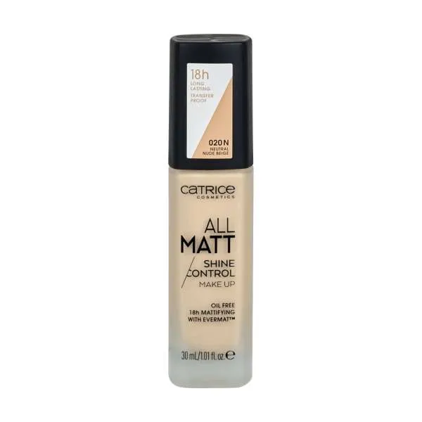 CATRICE TECNI PUDER ALL MATT SHINE CONTROL MAKE UP 020 N 