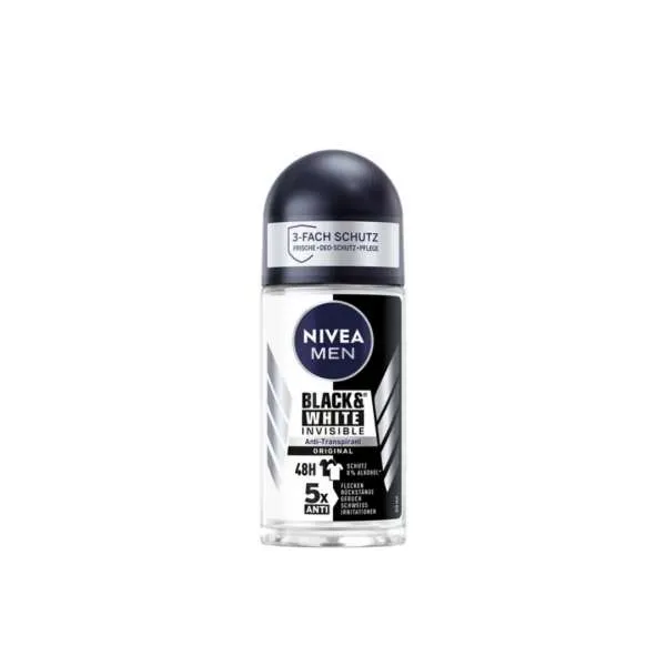 NIVEA Dezodorans ROLL ON INVISIBLE B&W POWER 50ML M 