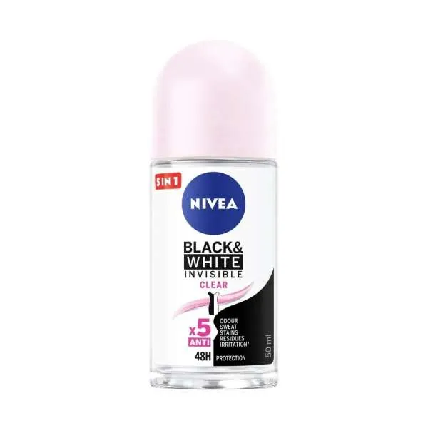 NIVEA Dezodorans ROLL ON INVISIBLE B&W CLEAR 50ML Z 