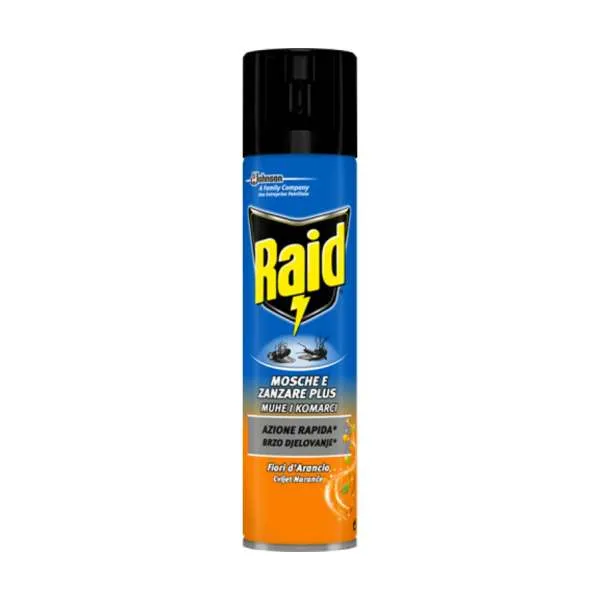 RAID SPREJ ZA LETEĆE INSEKTE POMORANDŽA 400ML 
