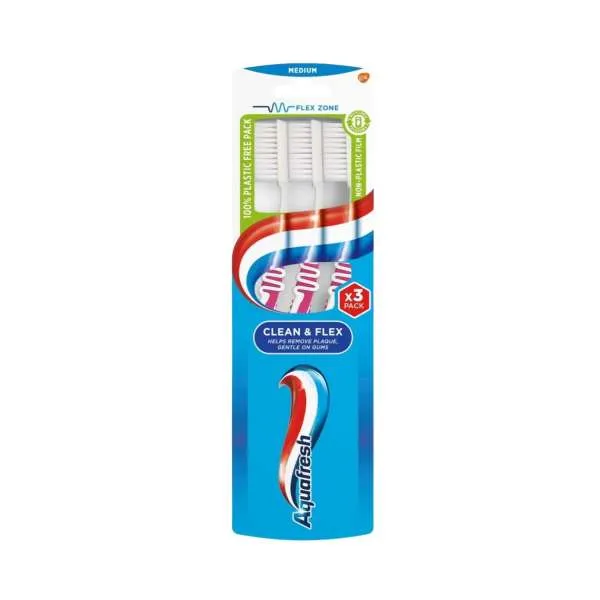 AQUAFRESH CETKICA ZA ZUBE FLEX TRIO PACK (1+1+1) 