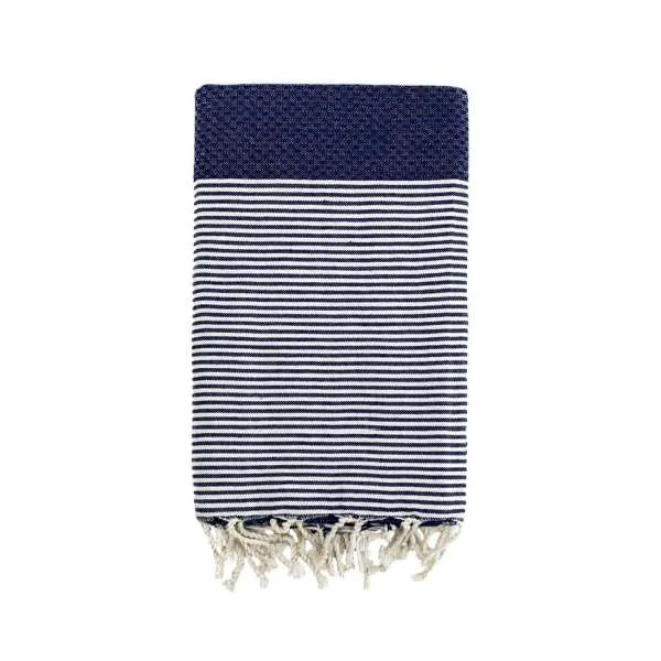 LA PLAGE PEŠKIR ZA PLAŽU PLATNENI TANJI MIKANDA NAVY 100X200 