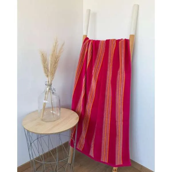 LA PLAGE PEŠKIR ZA PLAŽU MILONGA FUCHSIA 70X140
