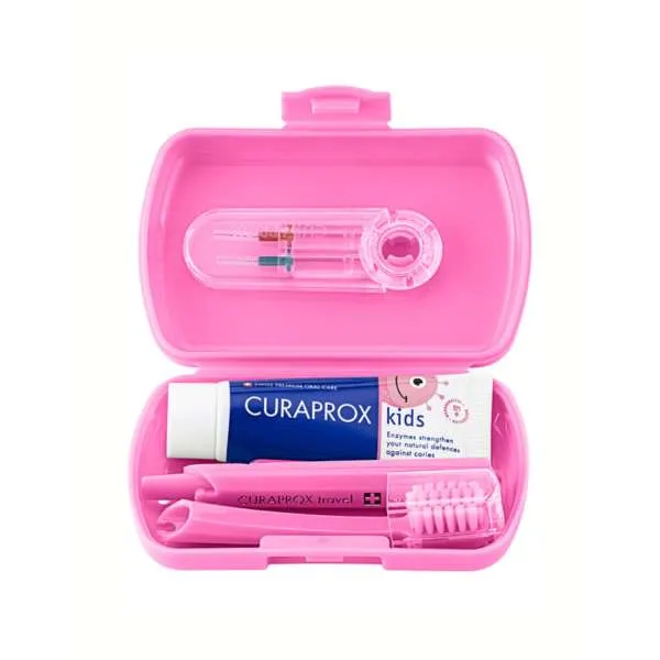 CURAPROX DJEČIJI PUTNI SET ROZI 