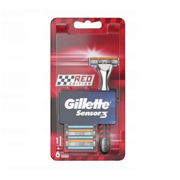GILLETTE BRIJAC SENSOR3 H+6 RED RAZOR 