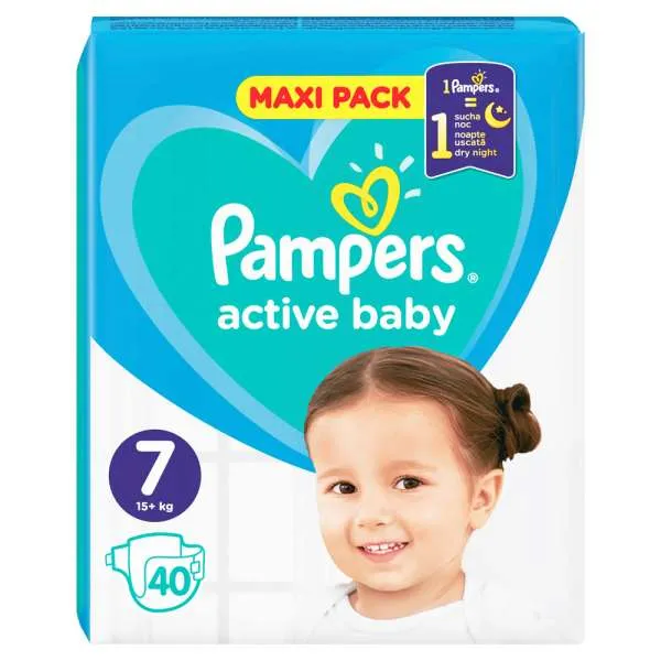 PAMPERS PELENE ACT BABY EXTRA LARGE 7 40KOM 