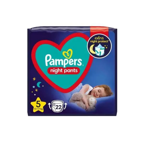 PAMPERS PELENE NIGHT PANTS 5 22KOM 