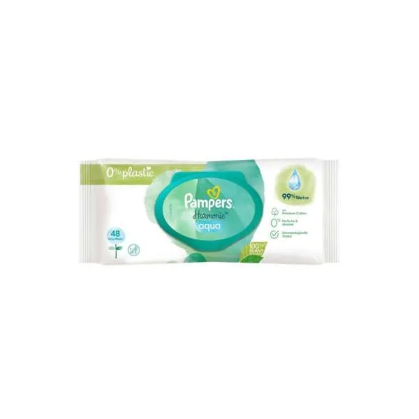 PAMPERS VL. MARAMICE HARMONIE AQUA PLASTIC 48PCS 