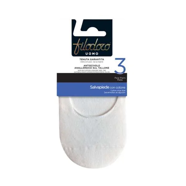 CAR.FILODORO SALVAPIEDE COTONE F115539FI 3P BIANCO 43/46 