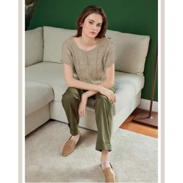 PANTALONE PHI. MATIG. SOPHIE 4213 VERDE MILITARE XL 
