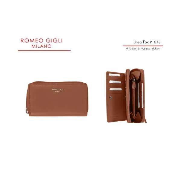 FOX P.FOGLIO DONNA PELLE RG MILANO P1013 CUOIO