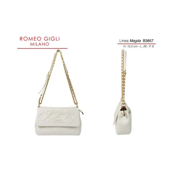 MAGDA BORSA DONNA RG MILANO      B3857 BIANCO 