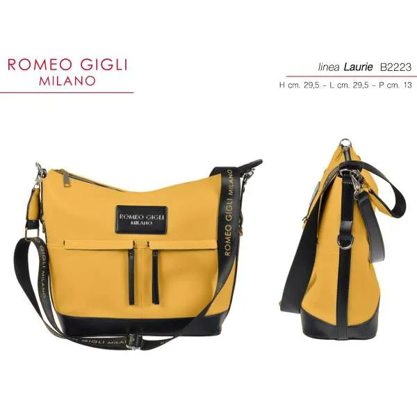 TORBA Z. LAURIE GIALLO/NERO RG MILANO 