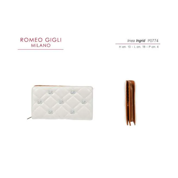 NOVČANIK ŽENSKI INGRID OFF WHITE/CUOIO ROMEO GIGLI MILANO 