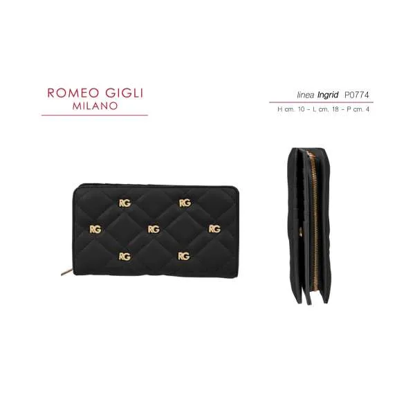 NOVČANIK ŽENSKI INGRID NERO ROMEO GIGLI MILANO