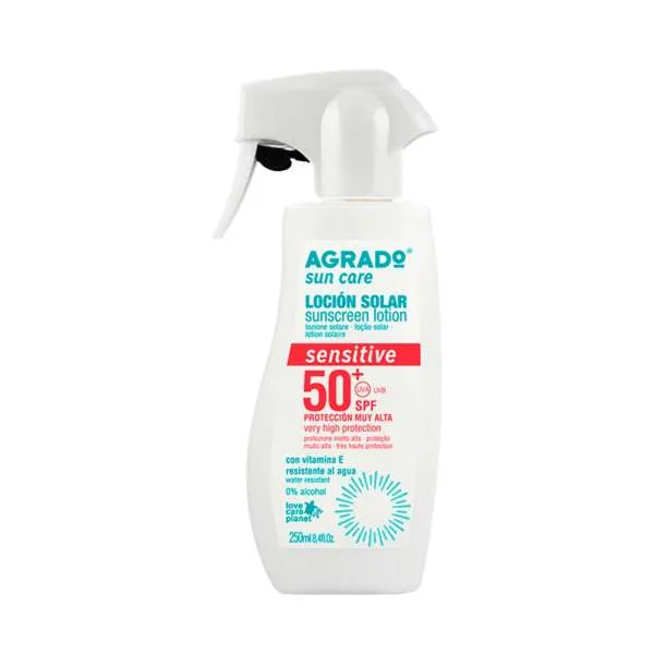 AGRADO LOSION ZA SUNCANJE SPF 50+ SENZITIV 250ML 