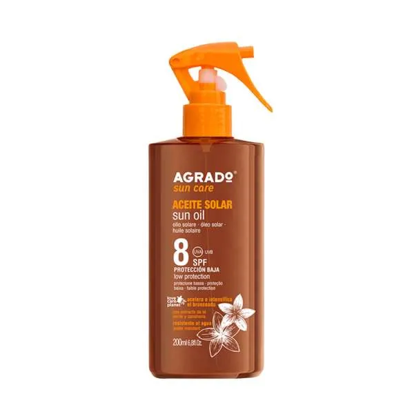 AGRADO ULJE ZA SUNCANJE SPF8 200ML 