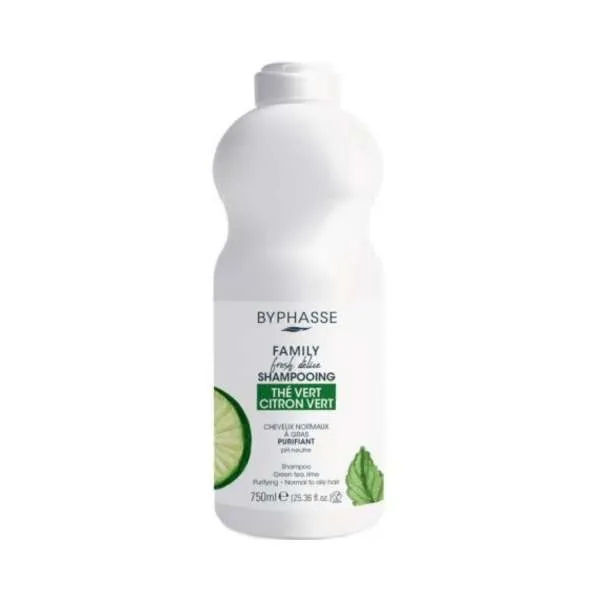 BYPHAS. SAMPON FAMILY ZA NORMALNU I MASNU KOSU GREEN TEA & LIME 750ML 