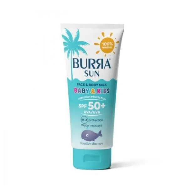 BURRA SUN100% MINERAL BABY I KIDS MILK SPF50+100G 