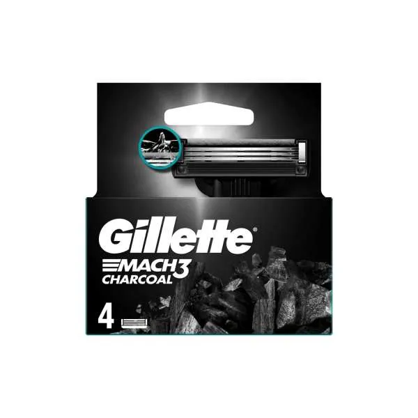 GILLETE MACH 3 CHARCOAL 4CTS 