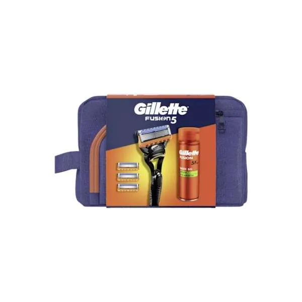GILLETTE SET 24 FUS 4UP + 200ML FUSION GEL 