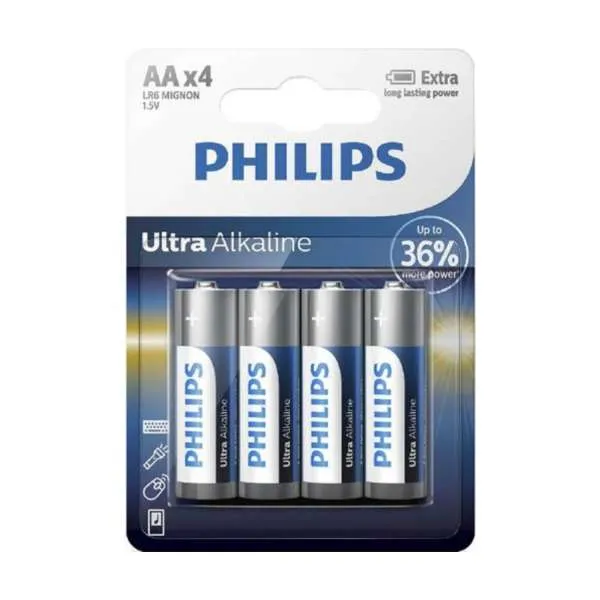 PHILIPS ULTRA ALKALINE AA 4-BLISTER 