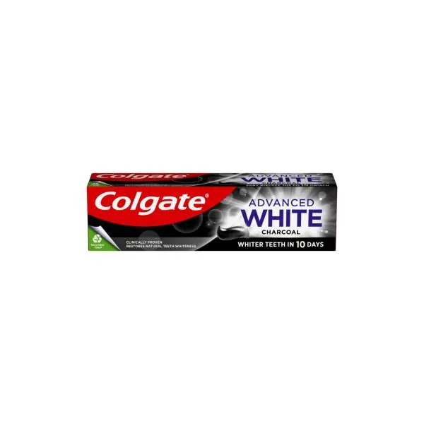 COLGATE  PASTA  ADVANCED WHITE  CHARCOAL 75ML 