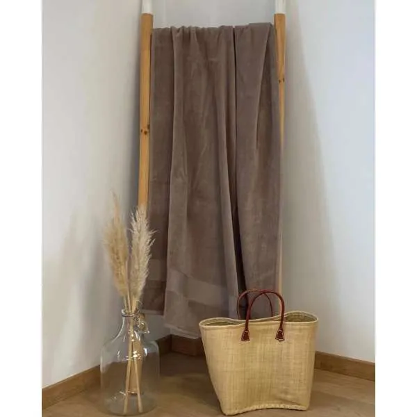 LA PLAGE PEŠKIR ZA PLAŽU CLASSY TAUPE 90X180 