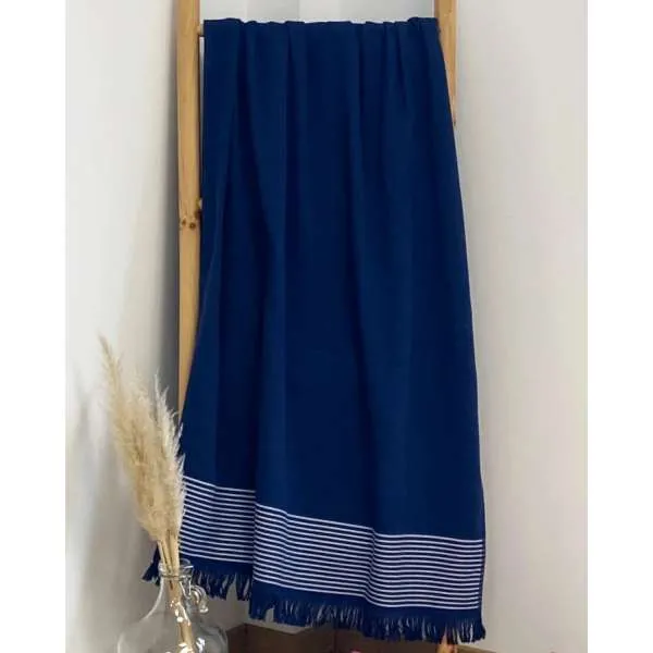 LA PLAGE PEŠKIR ZA PLAŽU PASKI NAVY 90X170 