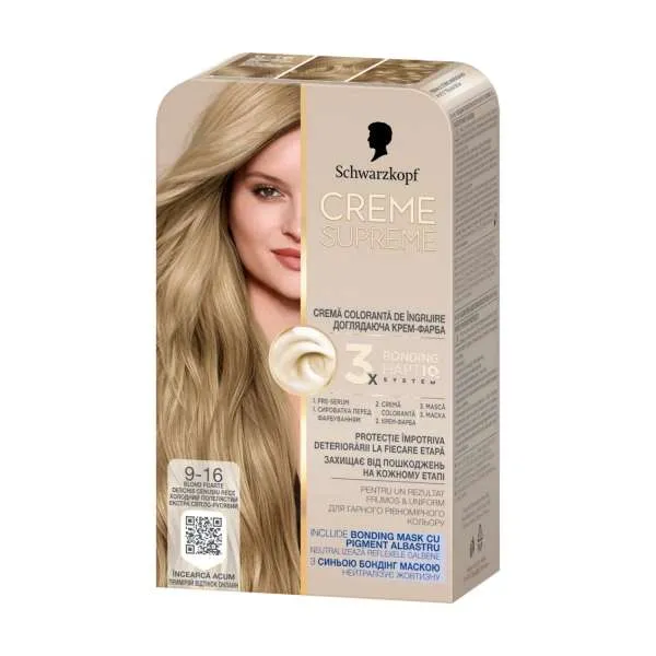 CREME SUPREME 9-16 HLADNO PEPELJASTO VEOMA SVETLO PLAVA 