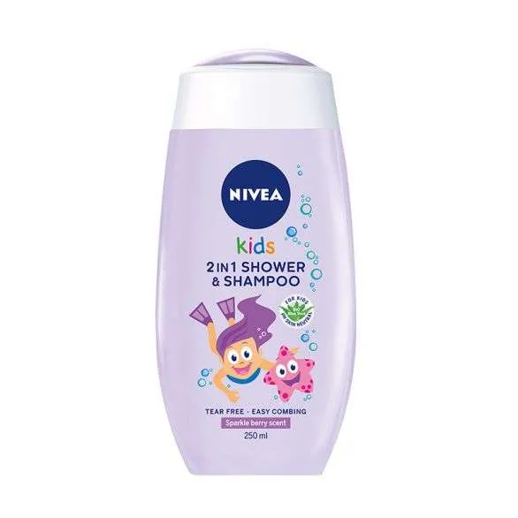 NIVEA 2U1 GEL ZA TUSIRANJE ZA DEVOJCICE 250ML 