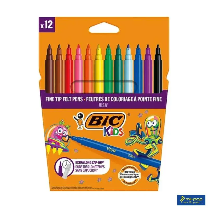 BIC FLOMASTERI VISA KIDS 12/1 