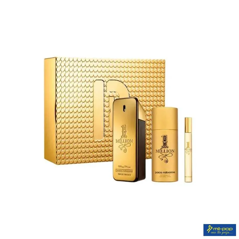 PACO RABANNE MILION GOLD(L) SET EDP 90ml + BL 100ml+ EDP 10ml 