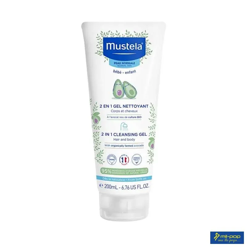 MUSTELA ŠAMPON 2U1 ZA PRANJE KOSE I TIJELA - NORMALNA KOŽA 200ML 