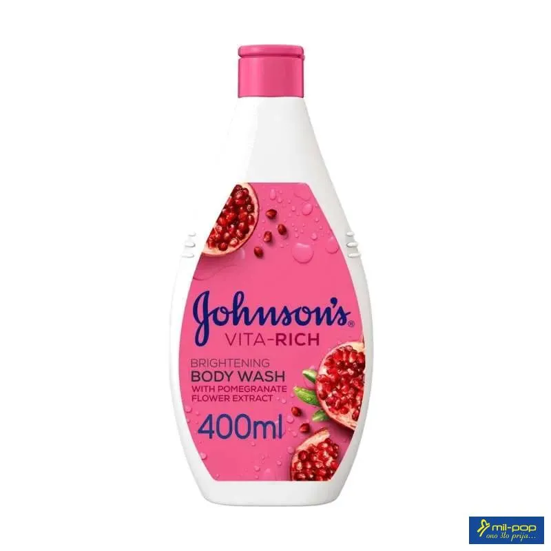 JOHNSONS BW BRIGHTENING POMEGRANATE 400ML 